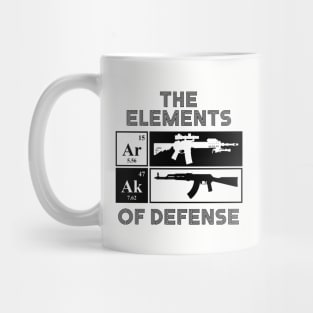 The Elements of Defense AR15 AK47 Periodic Table Mug